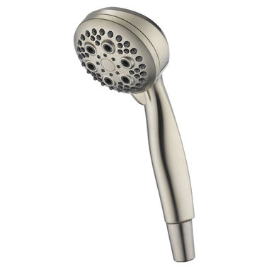 Click here to see Delta 59434-SS15-BG Delta Universal Showering Premium 5-Setting Hand Shower, Round, 1.5 GPM, Brilliance Stainless - 59434-SS15-BG