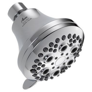 Click here to see Delta 52634-15-BG Delta Premium Five-Setting Touch-Clean Shower Head, 1.5 GPM, Round, WaterSense, Chrome - 52634-15-BG