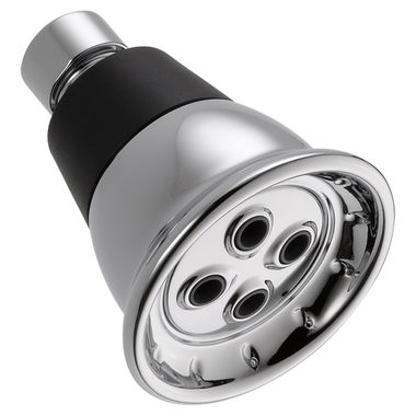 Click here to see Delta 52653-BG Delta Single-Function Water-Efficient Round Shower Head, 1.5 GPM, Chrome - 52653-BG