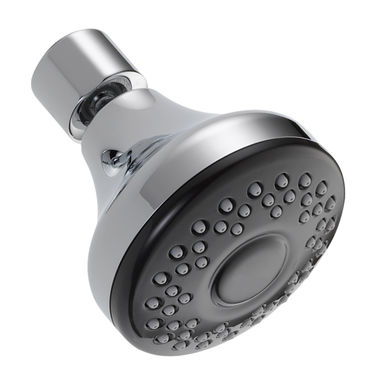 Click here to see Delta 52672-15-BG Delta Fundamentals Single-Setting Touch-Clean Shower Head, 1.5 GPM, Round, Water-Efficient, Chrome - 52672-15-BG