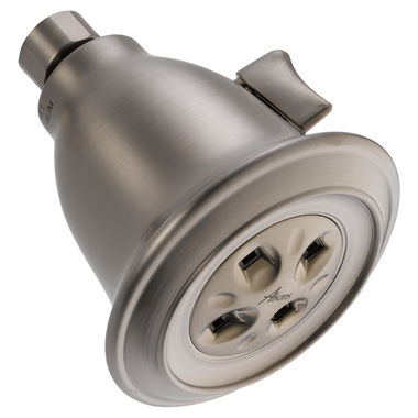 Click here to see Delta 52660-SS-PK Delta H2Okinetic Adjustable Single-Setting Shower Head, Water-Efficient, 2.0 GPM, Brilliance Stainless - 52660-SS-PK