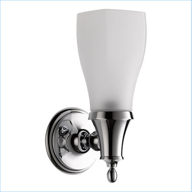 Click here to see Brizo 697085-PC Brizo Charlotte Single-Light Bathroom Sconce, Polished Chrome - 697085-PC
