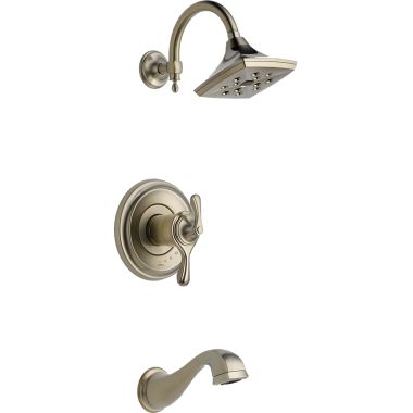Click here to see Brizo T60485-BN Brizo Charlotte TempAssure Tub/Shower Faucet with Thermostatic Cartridge, Single-Function Showerhead, 1.75 GPM, Brilliance Brushed Nickel - T60485-BN
