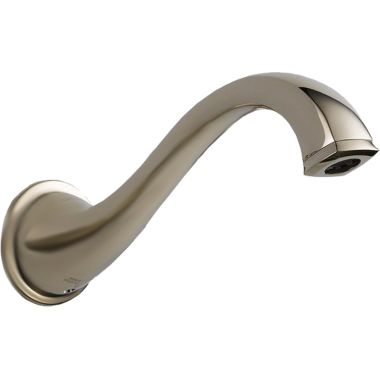 Click here to see Brizo 65885LF-PNLHP Brizo Charlotte Two-Handle Widespread Wall-Mount Brilliance Polished Nickel Bathroom Faucet with Grid Strainer, 1.5 GPM, Less Handles - 65885LF-PNLHP