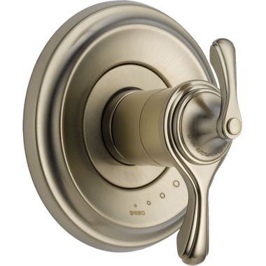 Click here to see Brizo T60085-BN Brizo Charlotte TempAssure Thermostatic Two-Handle Valve Trim, Lever Handles, Brushed Nickel - T60085-BN