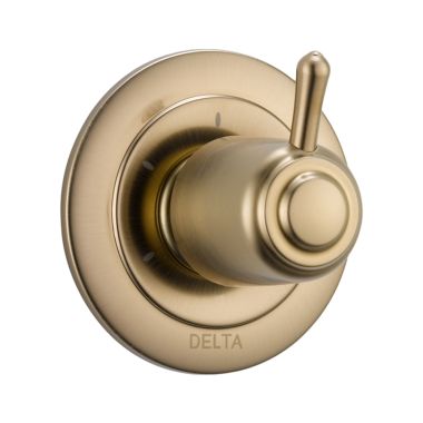 Click here to see Delta T11800-CZ Delta Classic Single-Handle 3-Function Diverter Valve Trim, Lever Handle, 2-Port, Champagne Bronze - T11800-CZ