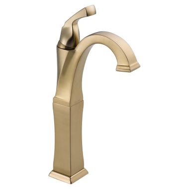 Click here to see Delta 751-CZ-DST Delta Dryden Champagne Bronze Vessel Lavatory Faucet with 5