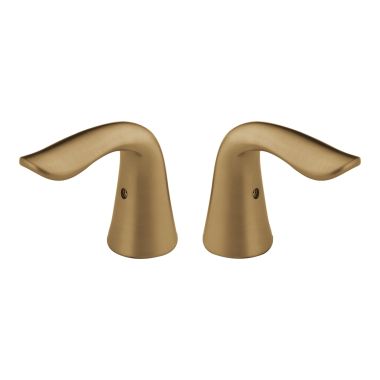Click here to see Delta H238CZ Delta Lahara Brilliance Champagne Bronze Metal Lever Handle Set for 3538-CZMPU-DST Two-Handle Widespread Bathroom Faucet, ADA - H238CZ