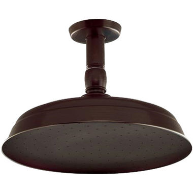 Click here to see Delta 6823710BX Alsons Single-Function Low Profile Overhead Fixed-Mount Shower Head, 2.5 GPM, 151 Spray Holes, 8.5in Diameter Showerhead, Venetian Bronze - 6823710BX