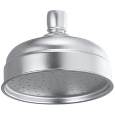 Click here to see Delta 695CBX Alsons Rain/Watering-Can Showerhead, Overhead/Standard Mount, 5in Diameter Showerhead, Full-Spray, Chrome - 695-C-BX