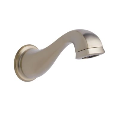 Click here to see Brizo RP70908BN Brizo Charlotte Wall Mounted Brilliance Brushed Nickel Non-Diverter Tub Spout with Pull-Down, Solid Brass, 1/2-inch Connection Size - RP70908BN
