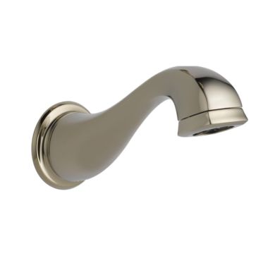 Click here to see Brizo RP70908PN Brizo Charlotte Wall Mounted Brilliance Polished Nickel Non-Diverter Tub Spout with Pull-Down, Solid Brass, 1/2-inch Connection Size - RP70908PN