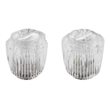 Click here to see Delta RP70541 DELTA RP70541 PART TWO CLEAR KNOB HANDLE KIT CHROME
