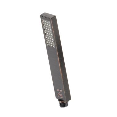 Click here to see Delta RP62954RB Delta Vero Rectangular Roman Tub Hand Shower with Full Spray Pattern and Touch-Clean Nubs, WaterSense, 1.75 GPM, Venetian Bronze - RP62954RB