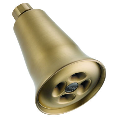 Click here to see Delta RP46384CZ Delta Universal Showering H2Okinetic Single-Setting Shower Head, WaterSense, 1.5 GPM, Brilliance Champagne Bronze - RP46384CZ