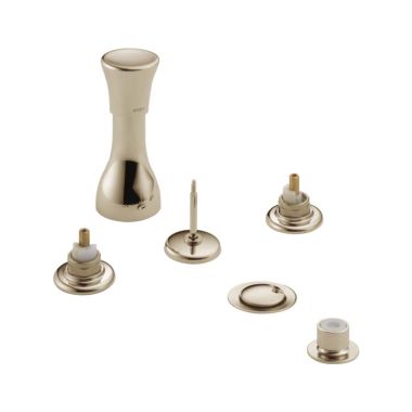 Click here to see Brizo 6310-PNLHP Brizo Traditional Bidet Faucet with Metal Pop-Up Drain, 4-Hole, Less Handles, Brilliance Polished Nickel - 6310-PNLHP