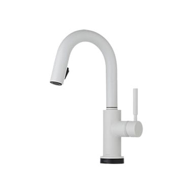 Click here to see Brizo 64920LF-MW Brizo Solna SmartTouch Single-Handle Pull-Down Bar/Prep Faucet, Matte White - 64920LF-MW