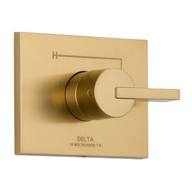 Click here to see Delta T14053-CZ Delta Vero Monitor 14 Series Valve Trim, Lever Handle, Champagne Bronze - T14053-CZ