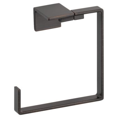 Click here to see Delta 77746-RB Delta Vero Square Wall Mounted Towel Ring, Metal Constructed, Venetian Bronze - 77746-RB
