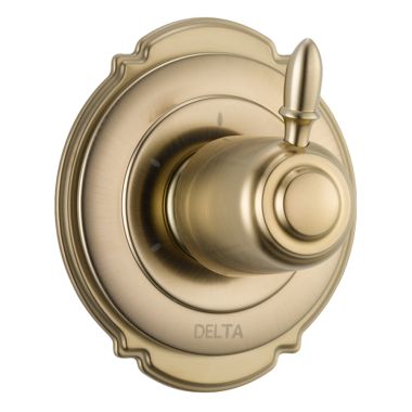 Click here to see Delta T11855-CZ Delta T11855-CZ Victorian 3-Setting 2-Port Diverter Trim - Champagne Bronze