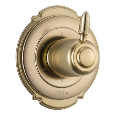 Click here to see Delta T11955-CZ Delta T11955-CZ Victorian 6-Setting 3-Port Diverter Trim - Champagne Bronze
