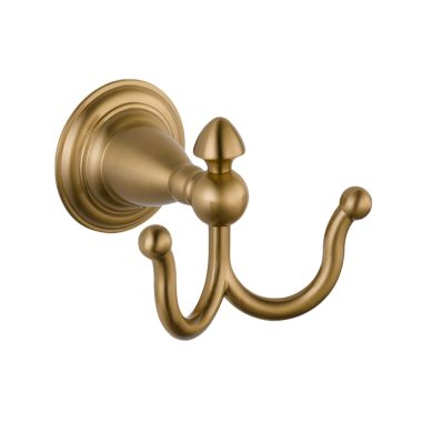 Click here to see Delta 75035-CZ Delta 75035-CZ Victorian Double Robe Hook - Champagne Bronze