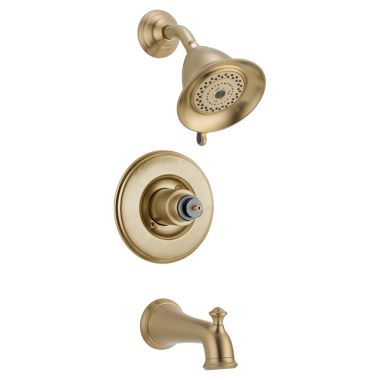 Click here to see Delta T14455-CZLHP Delta T14455-CZLHP Victorian Monitor 14 Series Tub & Shower Trim (Less Handle) - Champagne Bronze