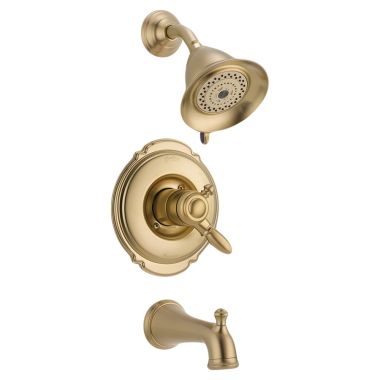 Click here to see Delta T17455-CZ Delta T17455-CZ Victorian Monitor 17 Series Tub & Shower Trim, Champagne Bronze