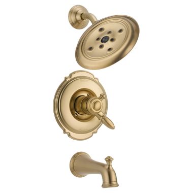 Click here to see Delta T17455-CZH2O Delta T17455-CZH2O Victorian Monitor 17 Series H2Okinetic Tub/Shower Trim - Champagne Bronze