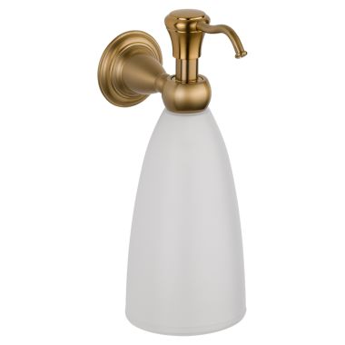Click here to see Delta 75055-CZ Delta 75055-CZ Champagne Bronze Victorian Wall Mount Soap Dispenser