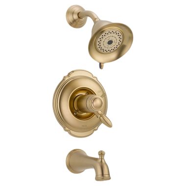Click here to see Delta T17T455-CZ Delta T17T455-CZ Victorian TempAssure 17T Series Tub/Shower Trim - Champagne Bronze