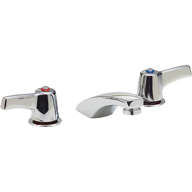Click here to see Delta 23C358 Delta 23C358 TECK Widespread Lavatory Faucet, Cast Spout, Self Close Hooded Lever, No Pop-Up, VR Spray, 0.5 gpm, Chrome