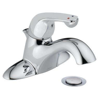 Click here to see Delta 520LF-HDF Delta Commercial 520LF-HDF Classic One-Handle Centerset Bathroom Faucet, Chrome