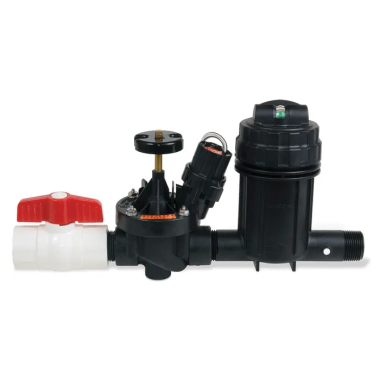 Click here to see Rainbird XCZ100PRBCOM Rain Bird Wide Flow Commercial Control Zone Kit with 1