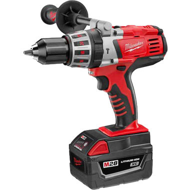 Click here to see Milwaukee 0726-22 Milwaukee 0726-22 Cordless Hammer Drill Kit, 28 V, Li-Ion, 1/2 in, 0 - 600/0 - 1800 rpm