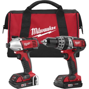 Click here to see Milwaukee 2697-22CT Milwaukee 2697-22CT model 2-Tool Cordless Combo Kit 