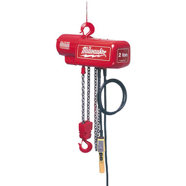 Click here to see Milwaukee 9567 Milwaukee 9567 model 1 Ton Electric Chain Hoist 