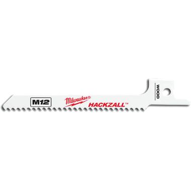 Click here to see Milwaukee 49-00-5310 Milwaukee 49-00-5310 model M12 Hackzall Wood-Scroll Blade (package of 5) 