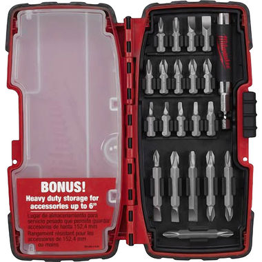 Click here to see Milwaukee 48-32-0221 Milwaukee 48-32-0221 model 21-Piece Screw Driving Set 