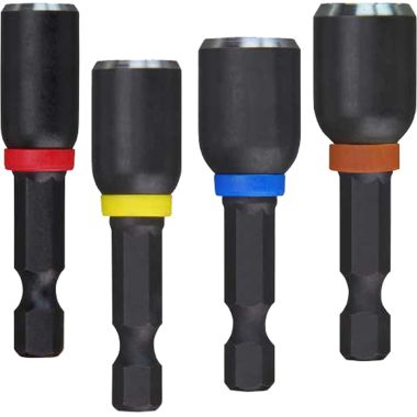 Click here to see Milwaukee 49-66-4562 Shockwave 49-66-4562 Magnetic Power Groove Nutsetter Set, 4 Pieces, 1-7/8 in L