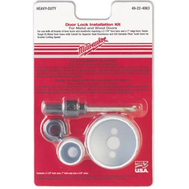 Click here to see Milwaukee 49-22-4063 Milwaukee 49-22-4063 model Door Lock Installation Kit 