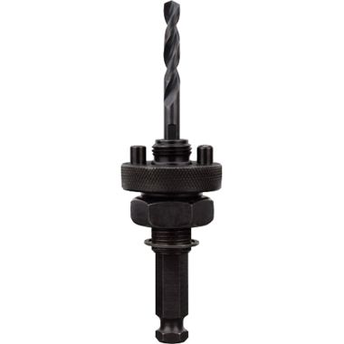 Click here to see Milwaukee 49-56-9100 Milwaukee 49-56-9100 Large Thread Quick Change Hole Saw Arbor, 7/16 in Hexagonal Shank, 1/4 in