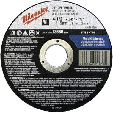 Click here to see Milwaukee 49-94-4500 Milwaukee 49-94-4500 model 4-1/2