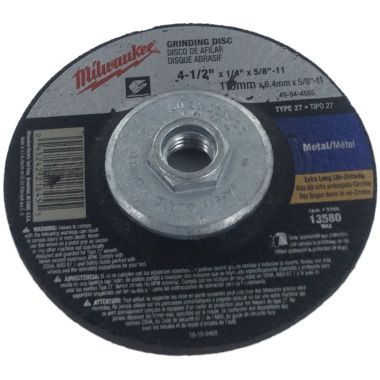 Click here to see Milwaukee 49-94-4585 Milwaukee 49-94-4585 4-1/2