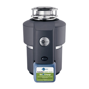 Click here to see Insinkerator SEPTIC-ASSIST Insinkerator Septic Assist 3/4 HP Evolution Garbage Disposal - Less Cord