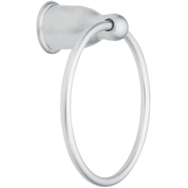 Click here to see Moen YB8086BC Moen Mason Round Wall Mounted Towel Ring, Metal Constructed, Brushed Chrome - YB8086BC