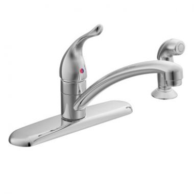Click here to see Moen 7430 Moen Chateau Single Handle Kitchen Faucet w/ Side Spray, Chrome - 7430