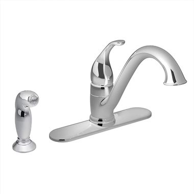 Click here to see Moen 7840 Moen Camerist Single Handle Kitchen Faucet w/ Side Spray, Chrome - 7840