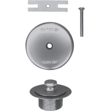 Click here to see Watco 58190-CP Watco 58190-CP Lift & Turn Polished Chrome Single-Hole Overflow Plate Assembly