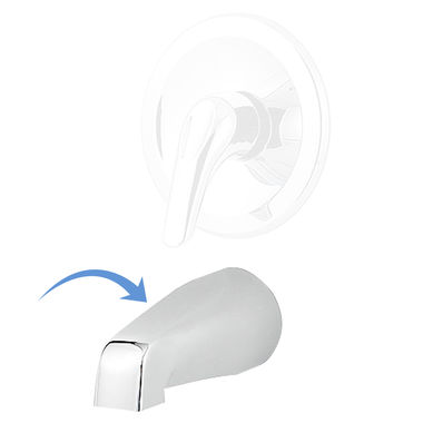 Click here to see Pfister 920-618A Pfister R89 Wall Mounted Polished Chrome Non-Diverter Tub Spout - 920-618A